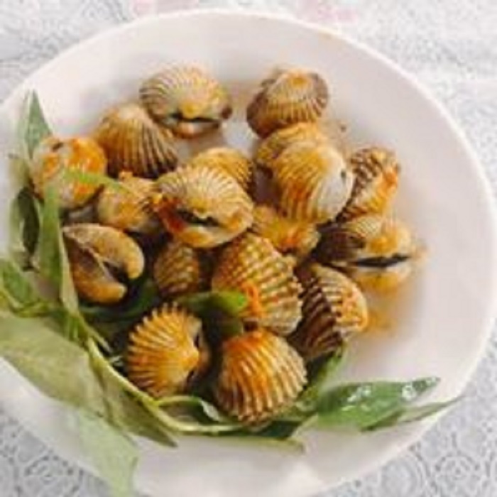 Sò huyết rang muối